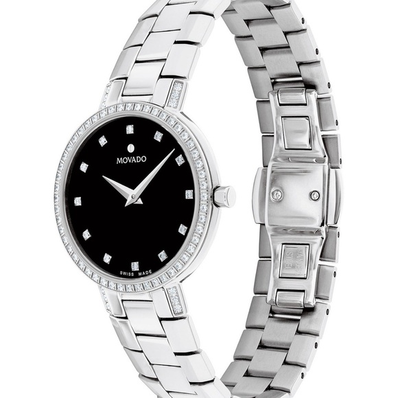 Movado Women’s Swiss Faceto Diamond watch main image 9